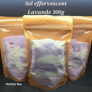 Sel de bain effervescent Lavande - Sac 300g